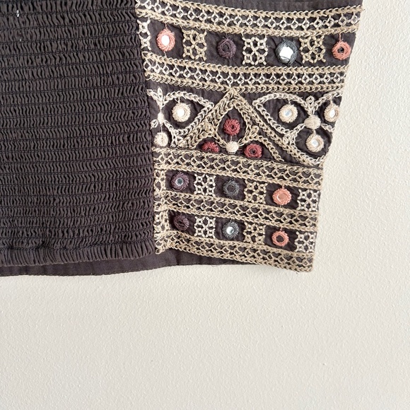 American Eagle Bustier Crop Top Sleeveless with Embroidery Size XS - Picture 10 of 10